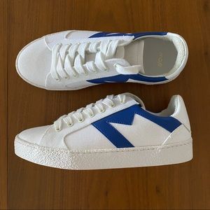 Maje sneakers white/blue made of canvas/leather size 36 new without box